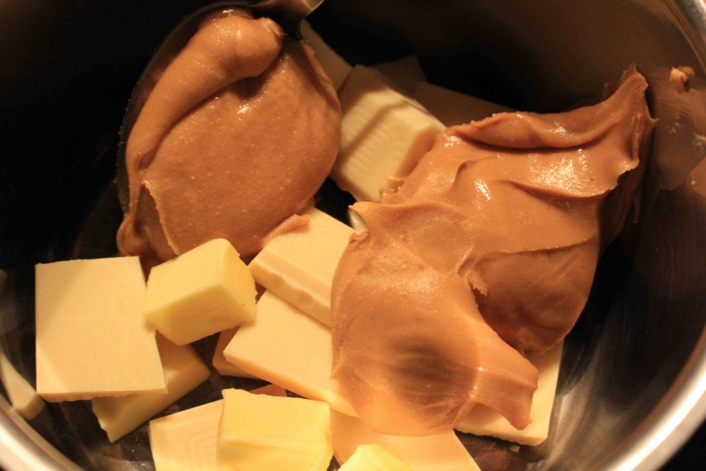 Chocolate fudge in the making