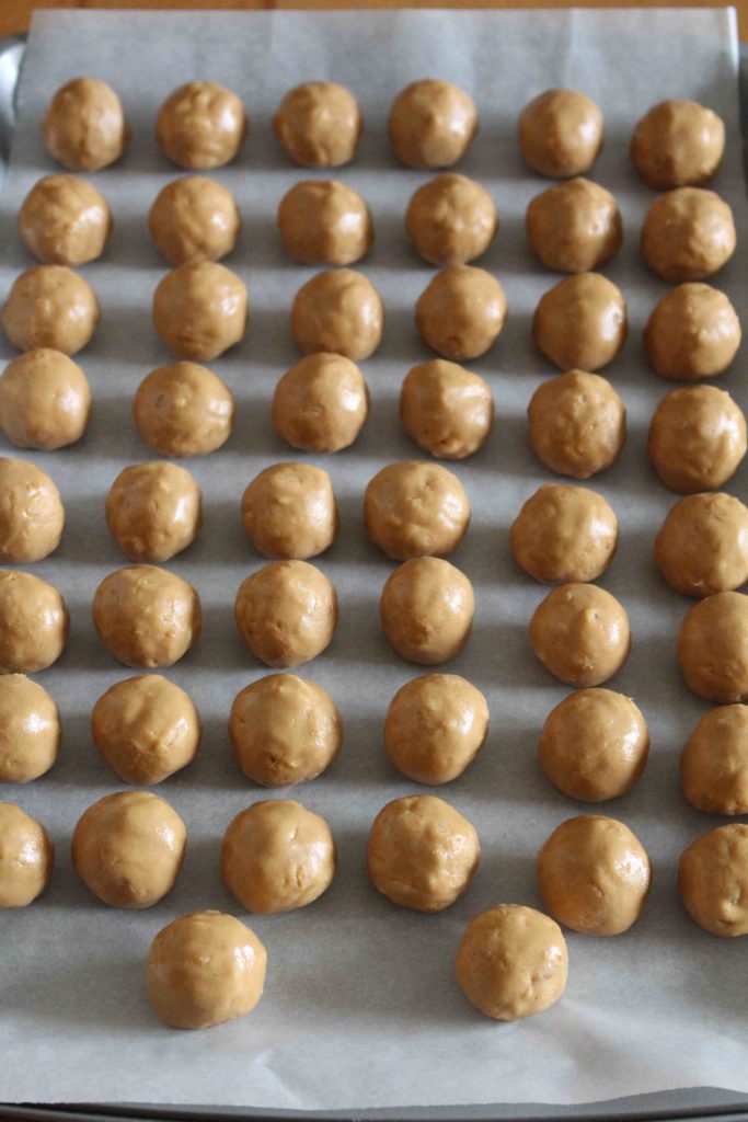 Making Chocolate Peanut Butter Balls